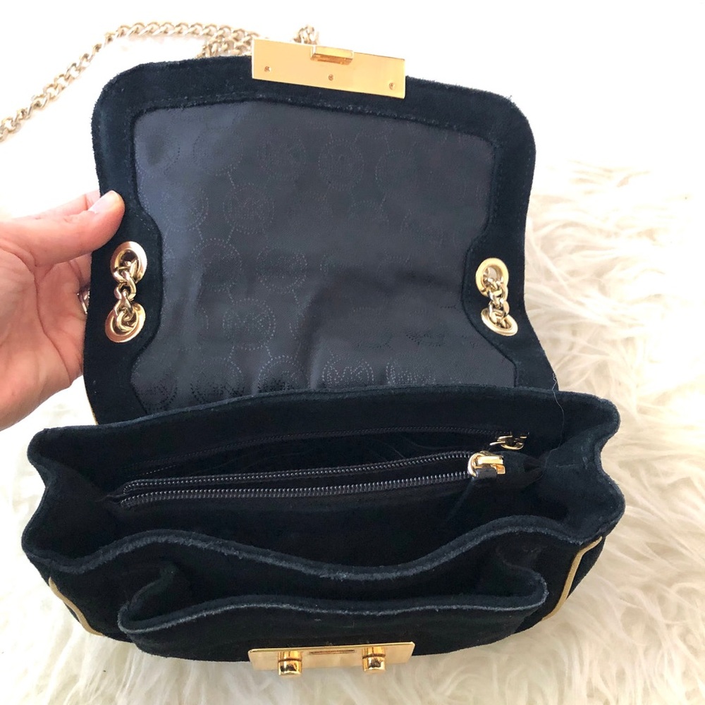 MICHAEL KORS SUEDE SLOAN CROSSBODY BAG - Picture 4 of 5